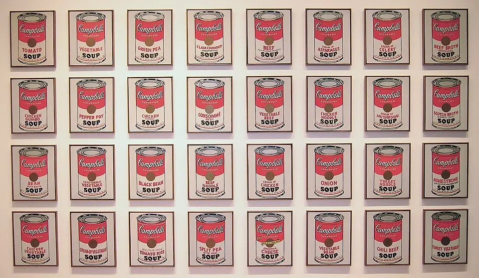 Campbell`s Soup Cans by Andy Warhol