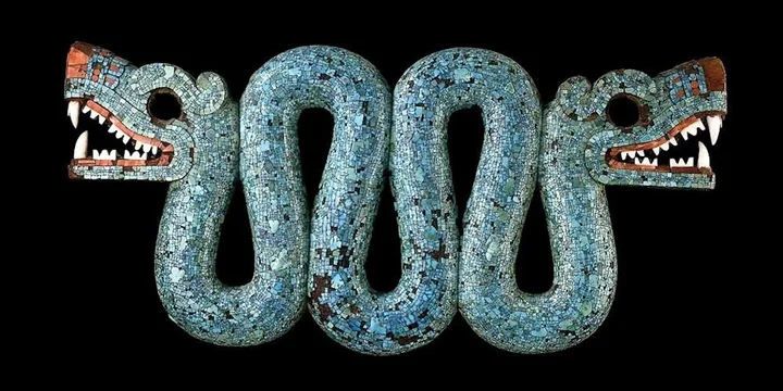 Aztec Double-Headed Serpent by Aztec (Mexica) craftsmen