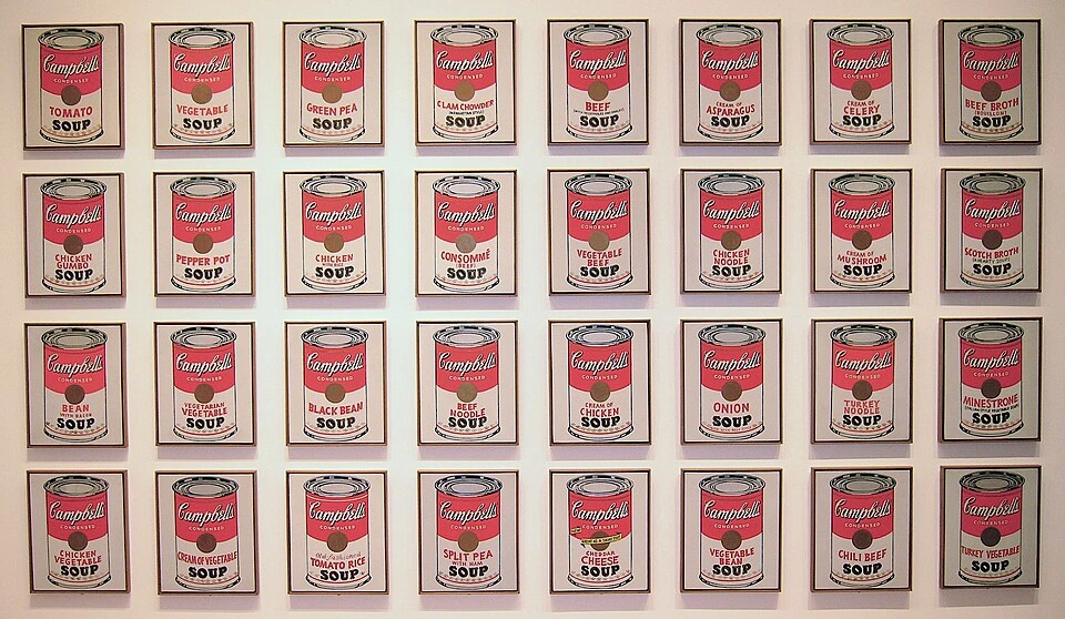 Campbell`s Soup Cans by Andy Warhol