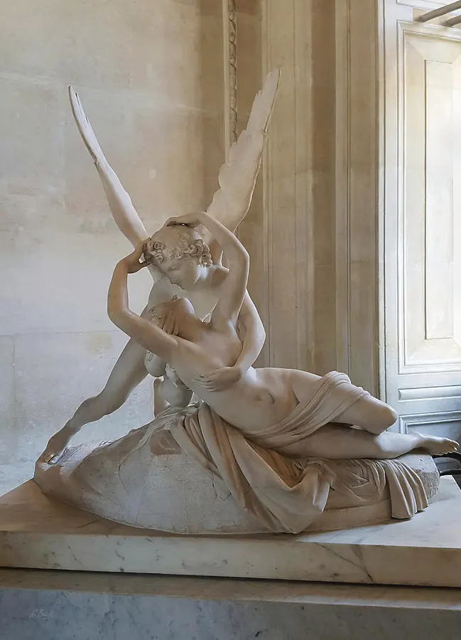 Psyche Revived by Cupid's Kiss by Antonio Canova